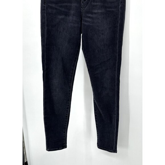 VERONICA BEARD jeans debbie ankle skinny high rise button fly washed onyx 25 - Picture 6 of 12